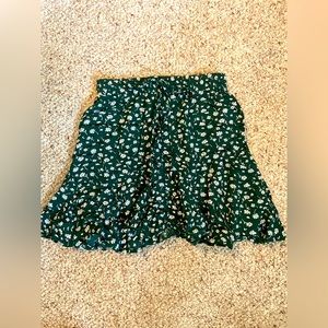 Princess polly floral green skater skirt
